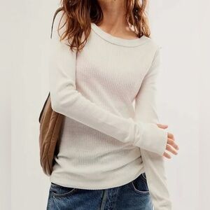 Free People Honey B Shirt color ivory